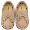 BabyWalker Βαπτιστικά παπούτσια Καστόρινο δετό loafer Μπεζ PRI.2121